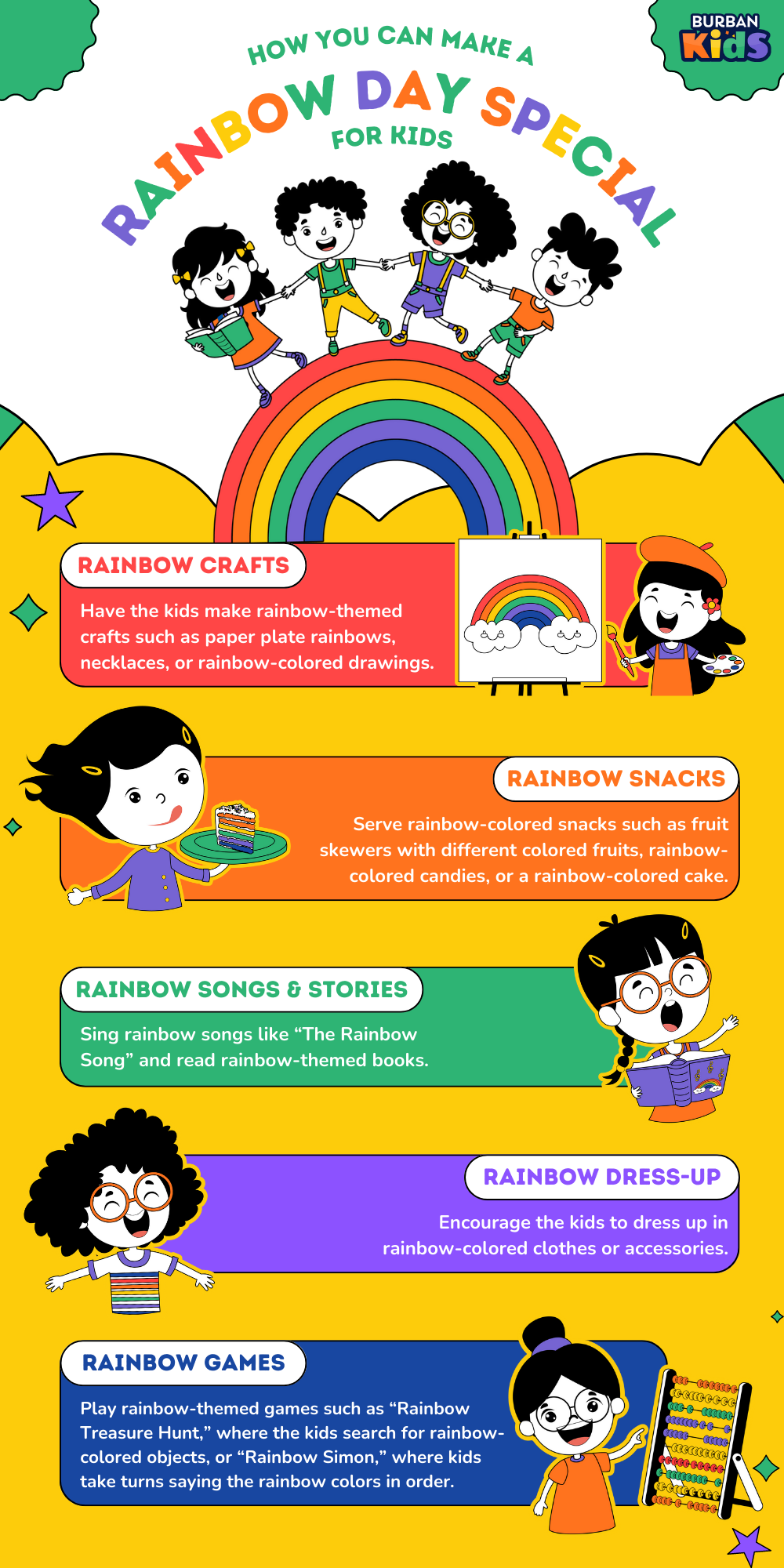 how to make rainbow day special for kids