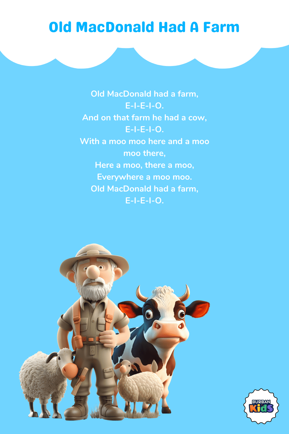 Old MacDonald Had a Farm Preschool Songs with lyrics