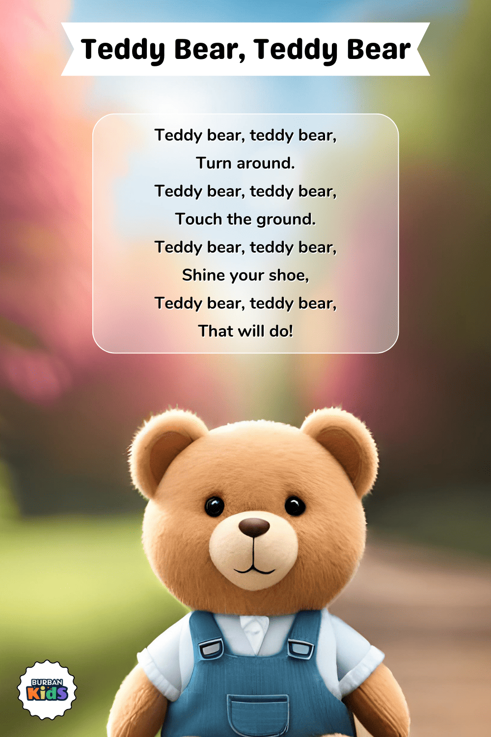 Teddy Bear, Teddy Bear Preschool Songs with lyrics
