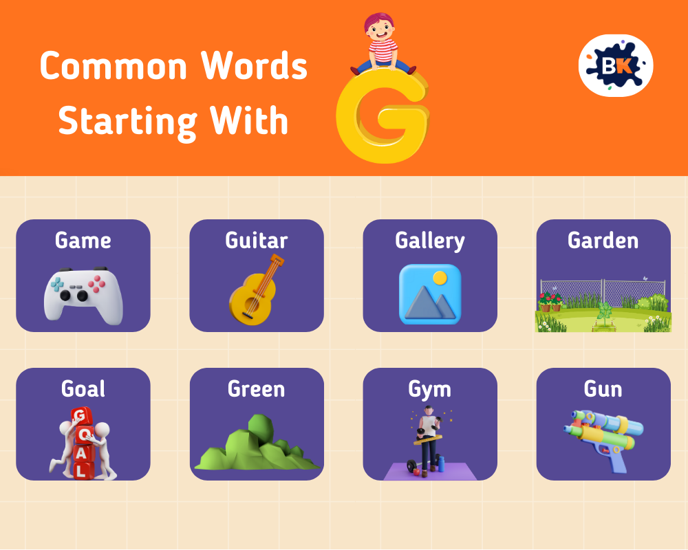 Common Words Starting with G