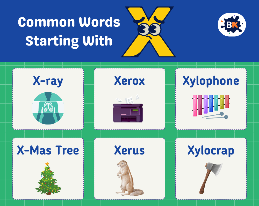 Common Words Starting with X