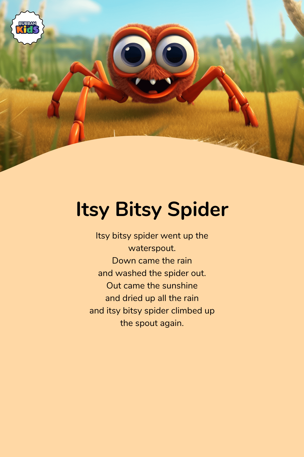 Itsy Bitsy Spider Song for Preschool