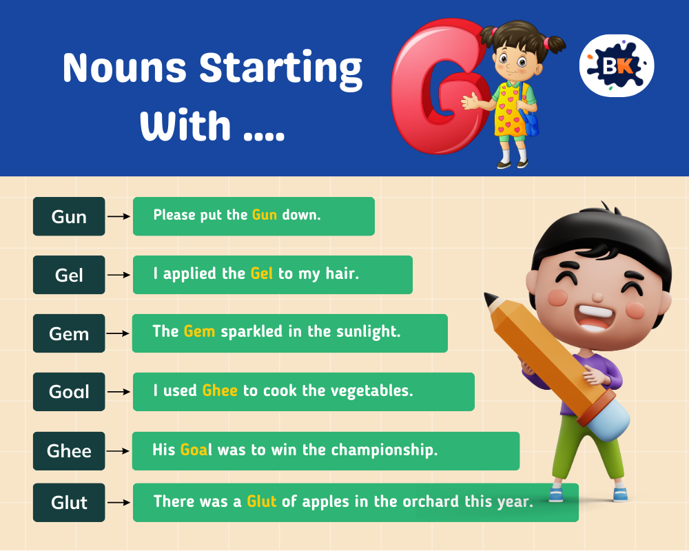 Nouns Starting with G