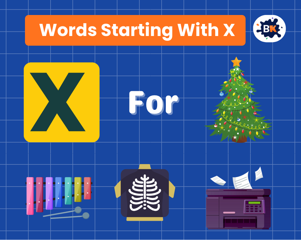 Words Starting with X