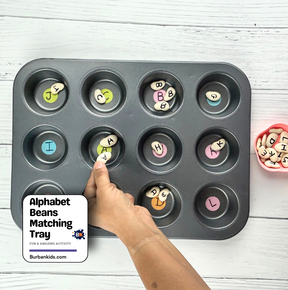 Alphabet Beans Matching Tray Alphabet Beans Matching Tray