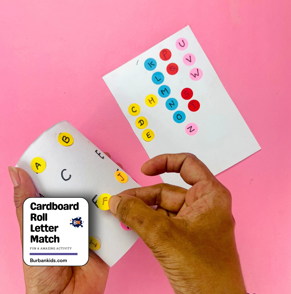 Cardboard Roll Letter Match Cardboard Roll Letter Match