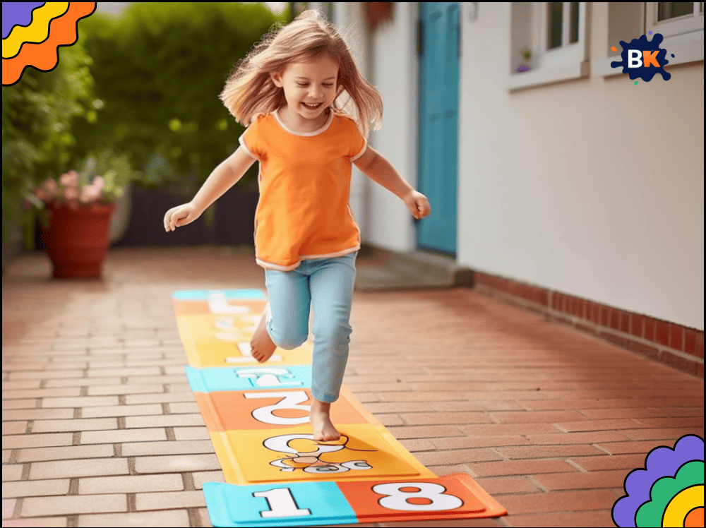 Color Hopscotch Game for Kids