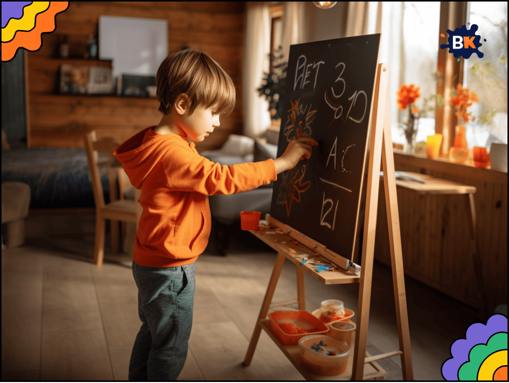 Colorful Chalk Art Activity for Kids