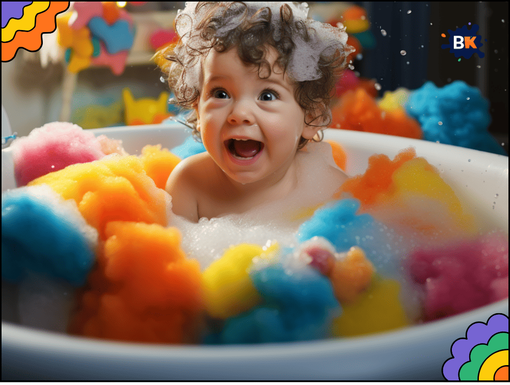 Colorful Foam Bath