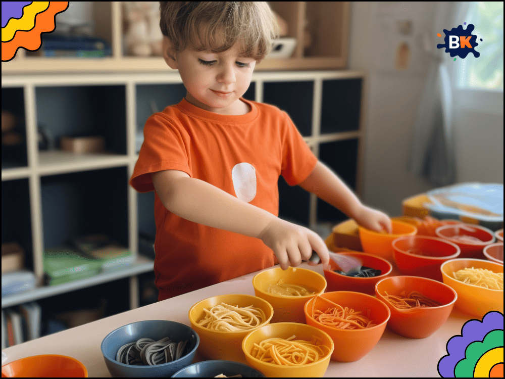Colorful Pasta Activity for Kids