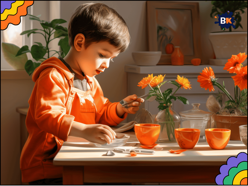 Flower Arrangement Activity for Kids