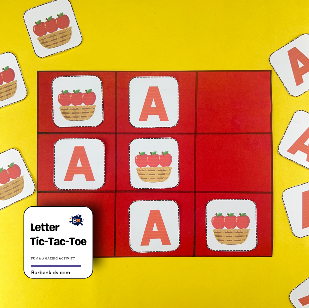 Letter Tic-Tac-Toe Letter Tic-Tac-Toe
