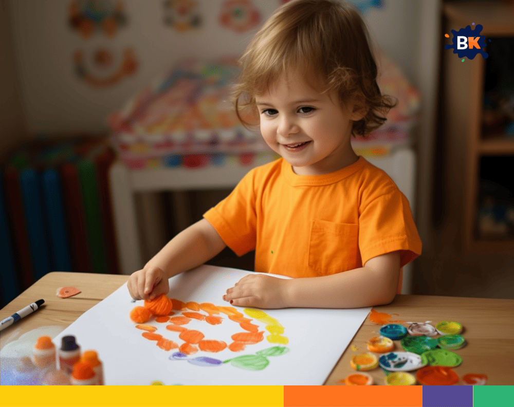 Pom-Pom Painting Activity for Kids