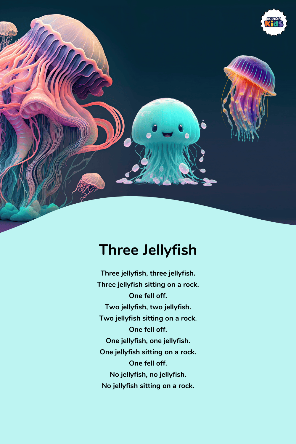 Three Jellyfish Rhyme for Kids