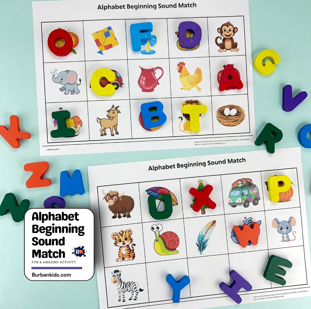 Alphabet Beginning Sound Match Alphabet Beginning Sound Match