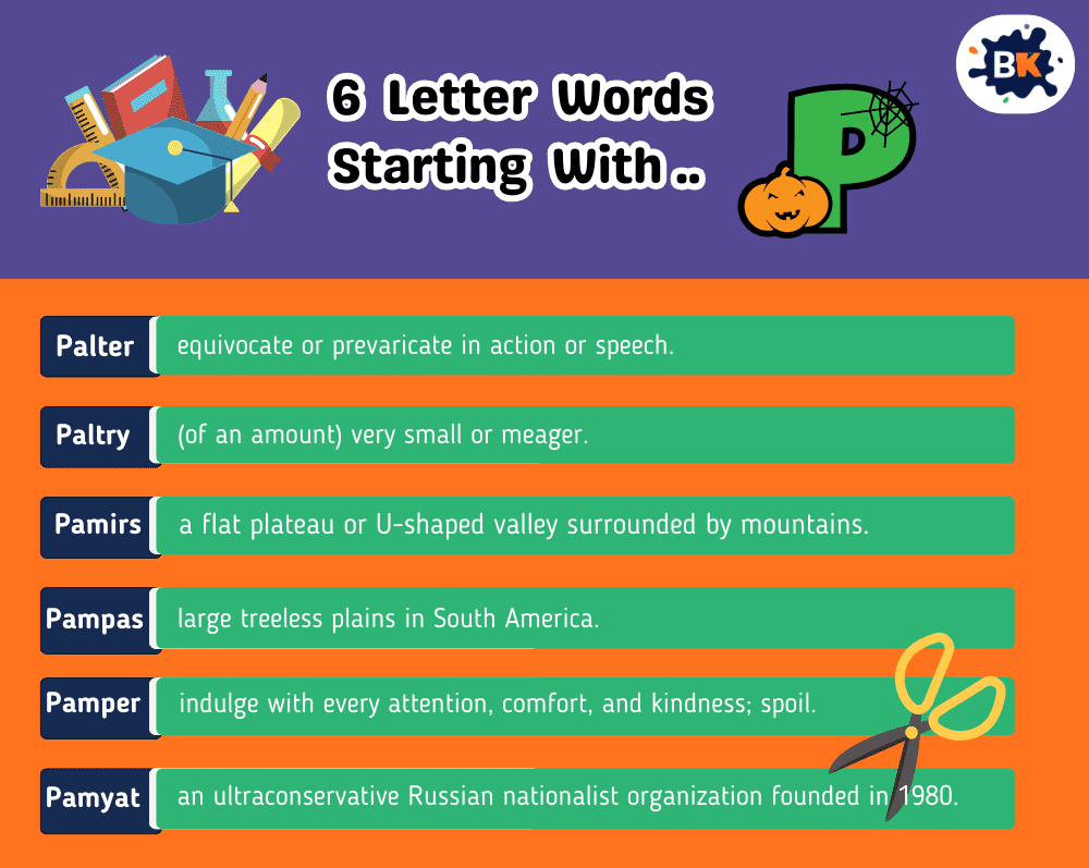 Amusing 6 Letter Words Starting With P For Kids Amusing 6 Letter Words Starting With P For Kids