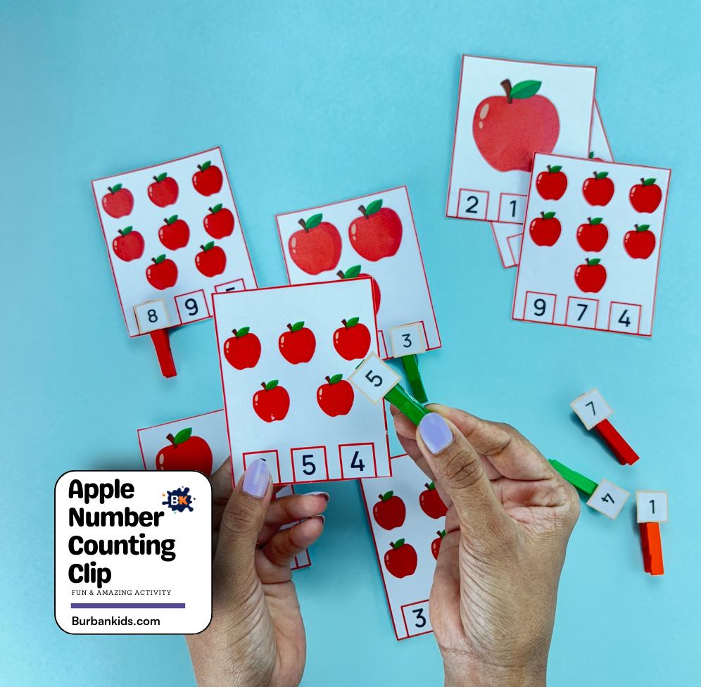 Apple Number Counting Clip Apple Number Counting Clip