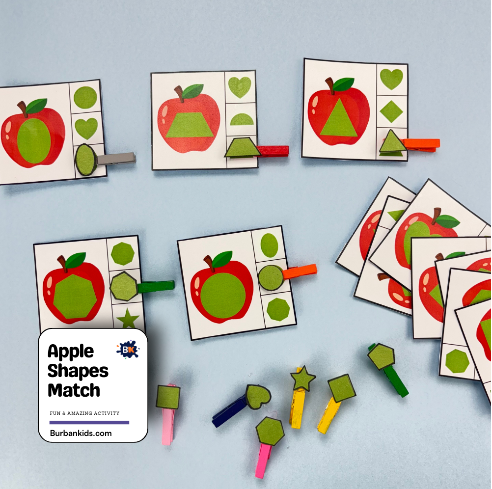 Apple Shapes Match Apple Shapes Match