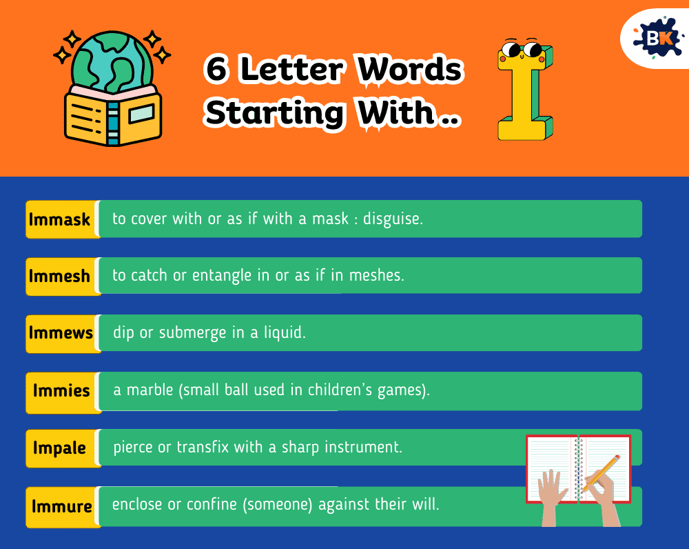 Best 6 Letter Words Starting With I For Kids Best 6 Letter Words Starting With I For Kids