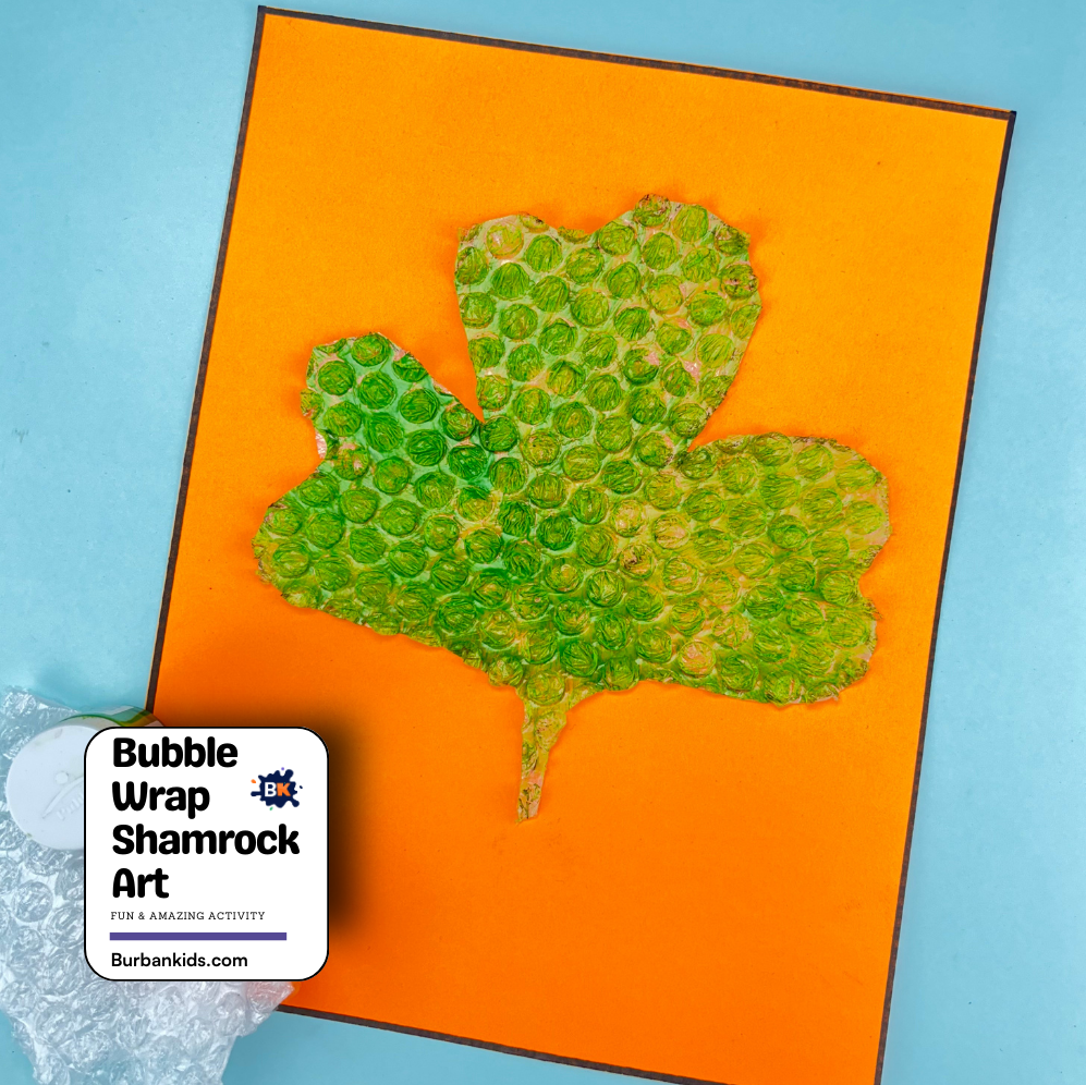 Bubble Wrap Shamrock Art Bubble Wrap Shamrock Art