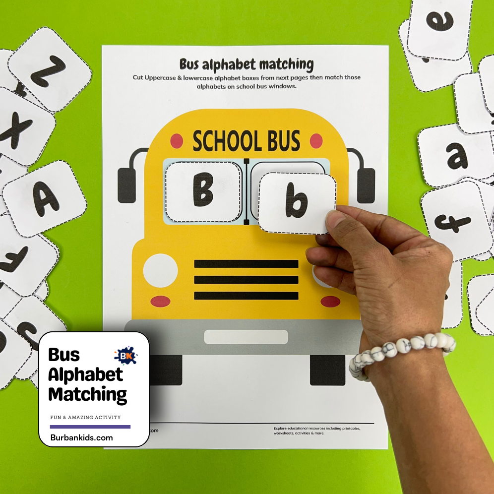 Bus Alphabet Matching Bus Alphabet Matching