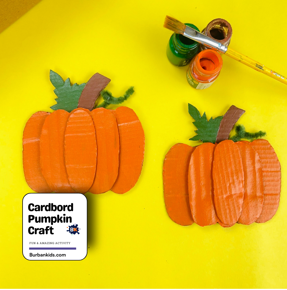 Cardbord Pumpkin Craft Cardbord Pumpkin Craft