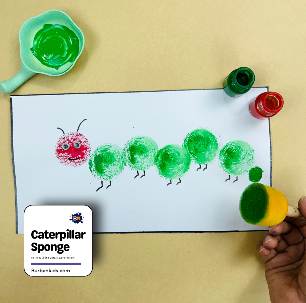 Caterpillar Sponge Caterpillar Sponge Painting