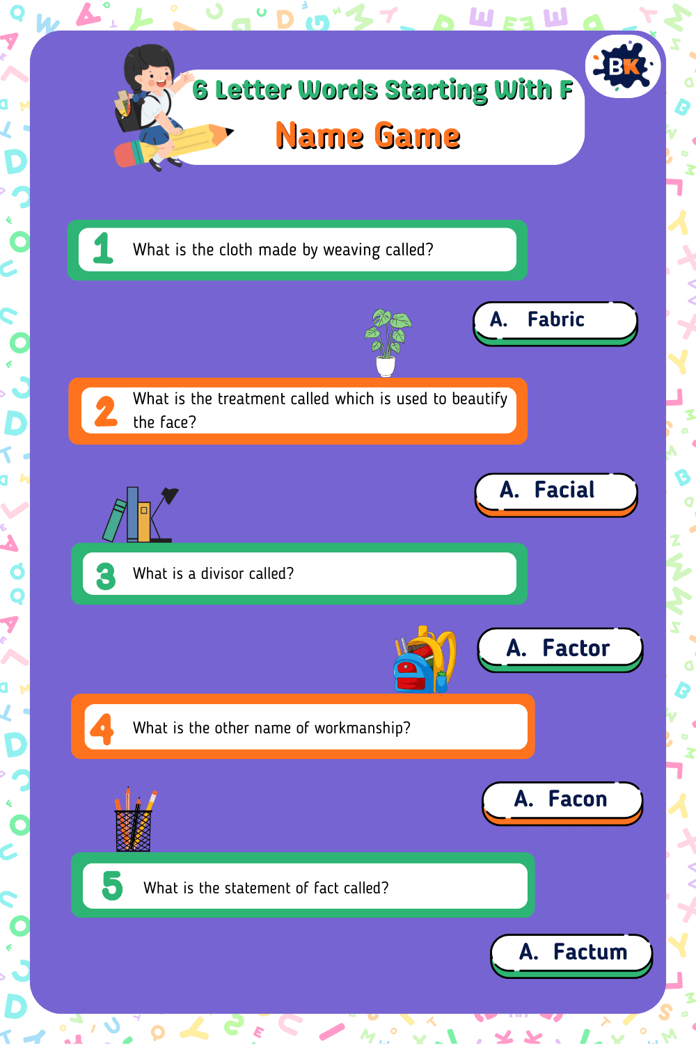 Childish Name Game For Kids Childish Name Game For Kids