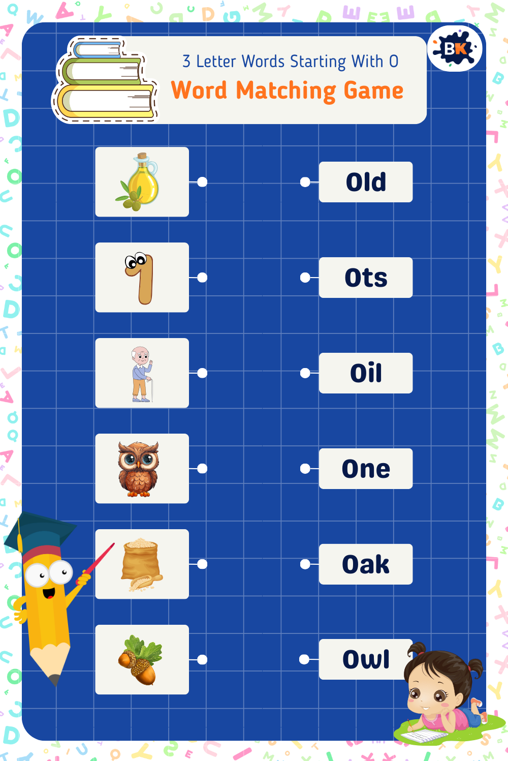 Childish Word Matching Game For Kids Childish Word Matching Game For Kids