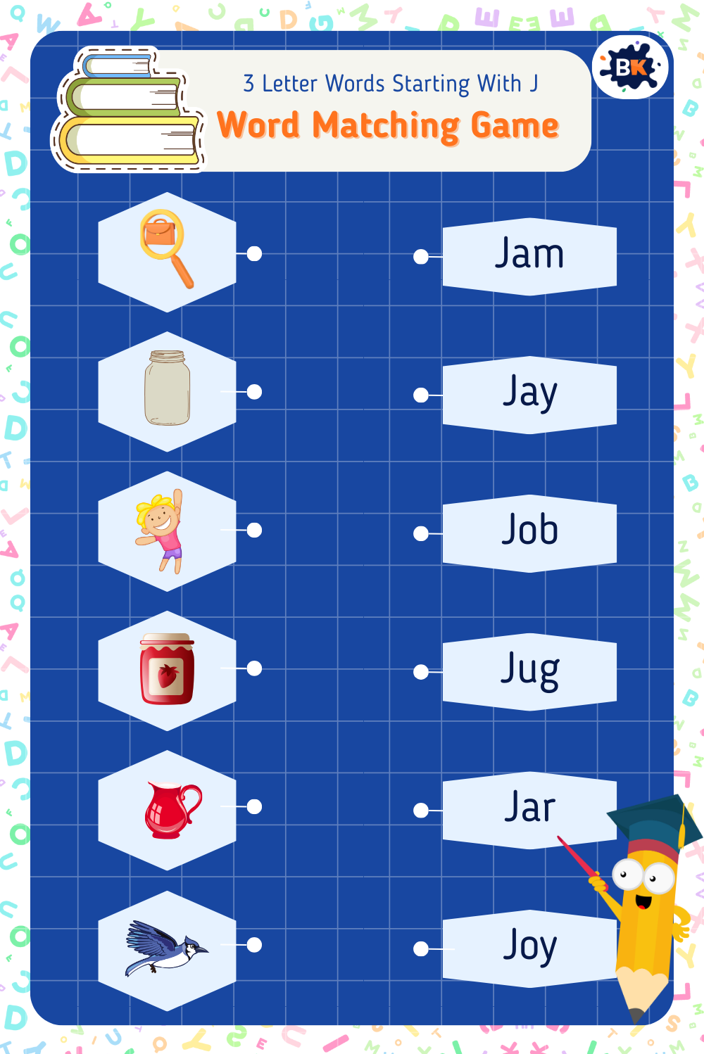 Childish Word Matching Game For Kids Childish Word Matching Game For Kids