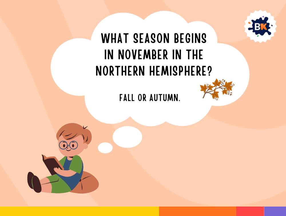 Clever November Trivia Questions For Kids