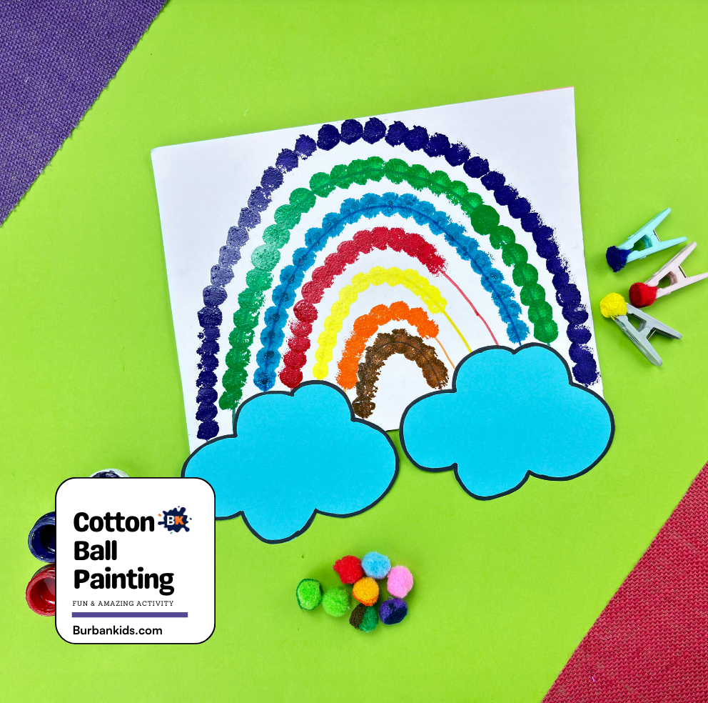 Cotton Ball Painting Cotton Ball Painting