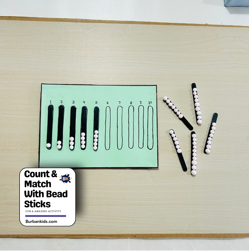 Count & Match With Bead Sticks Count & Match With Bead Sticks