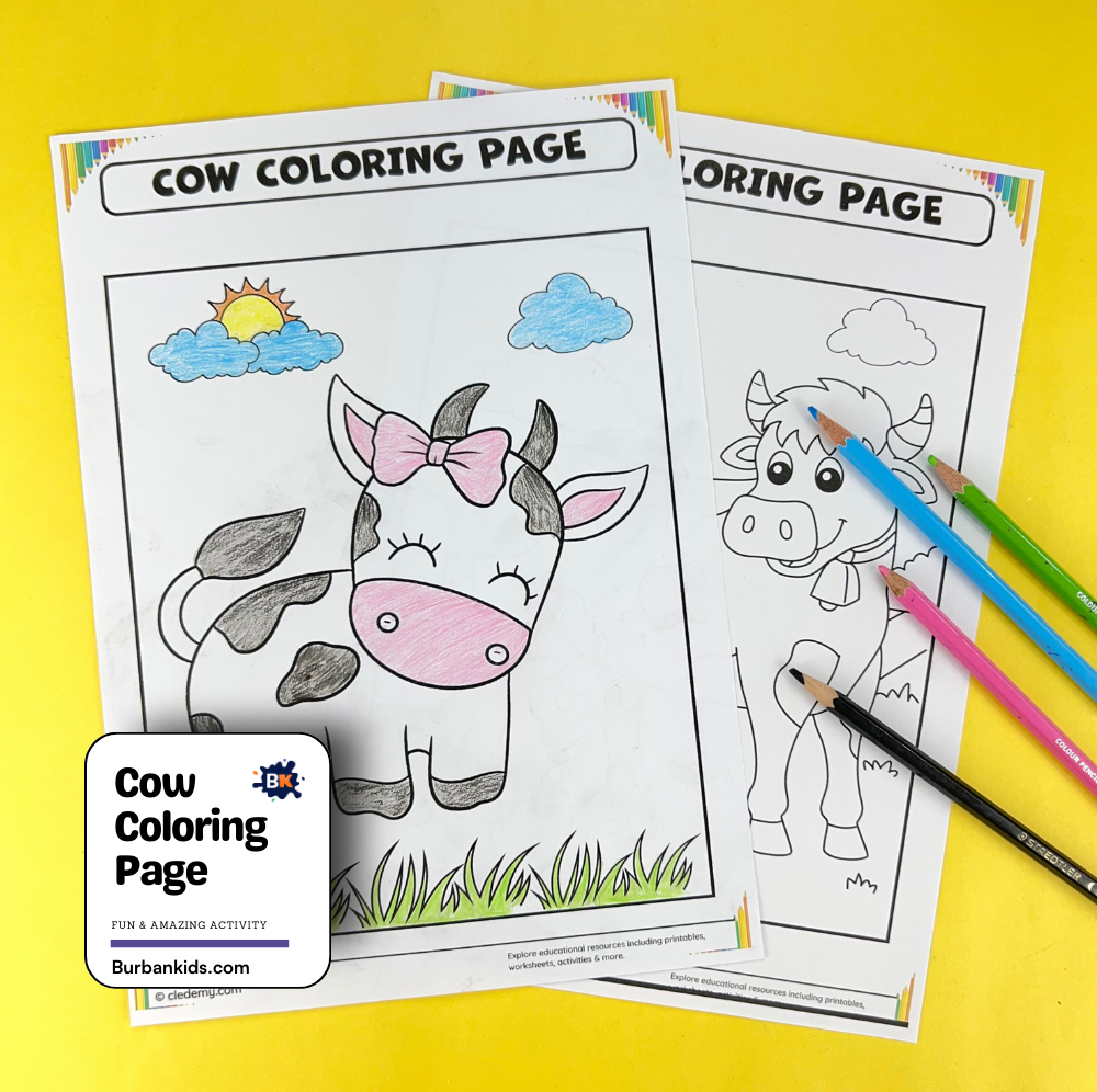Cow Coloring Page Cow Coloring Page