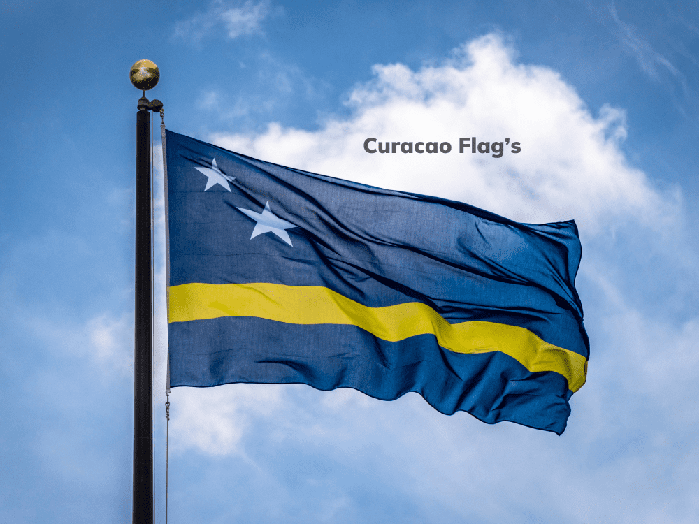 Curacao Flag Colors Stand for Nature Curacao Flag Colors Stand for Nature