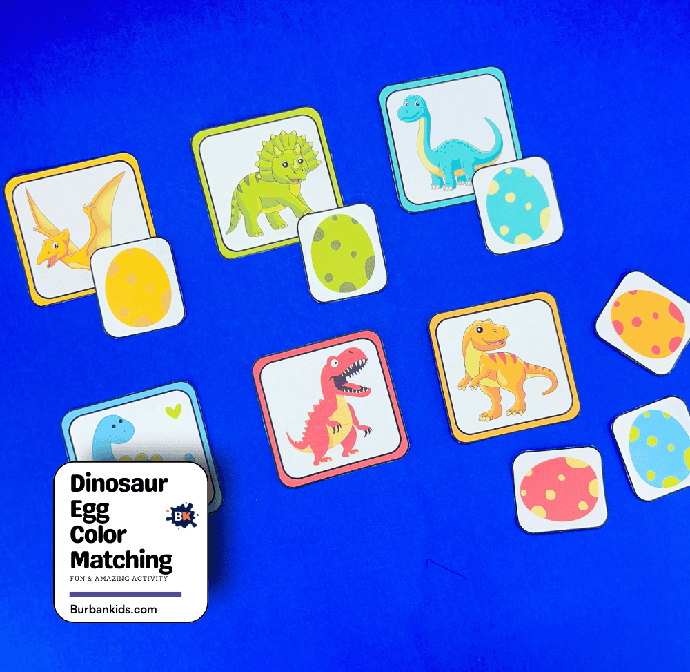 Dinosaur Egg Color Matching Activity