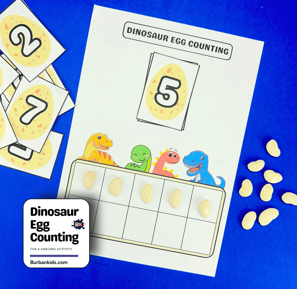 Dinosaur Egg Counting Activity