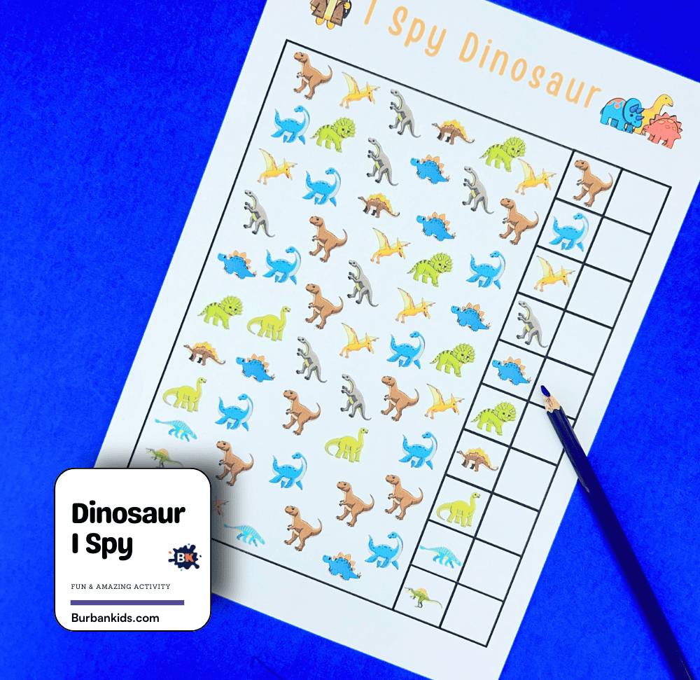 Dinosaur I Spy Activity
