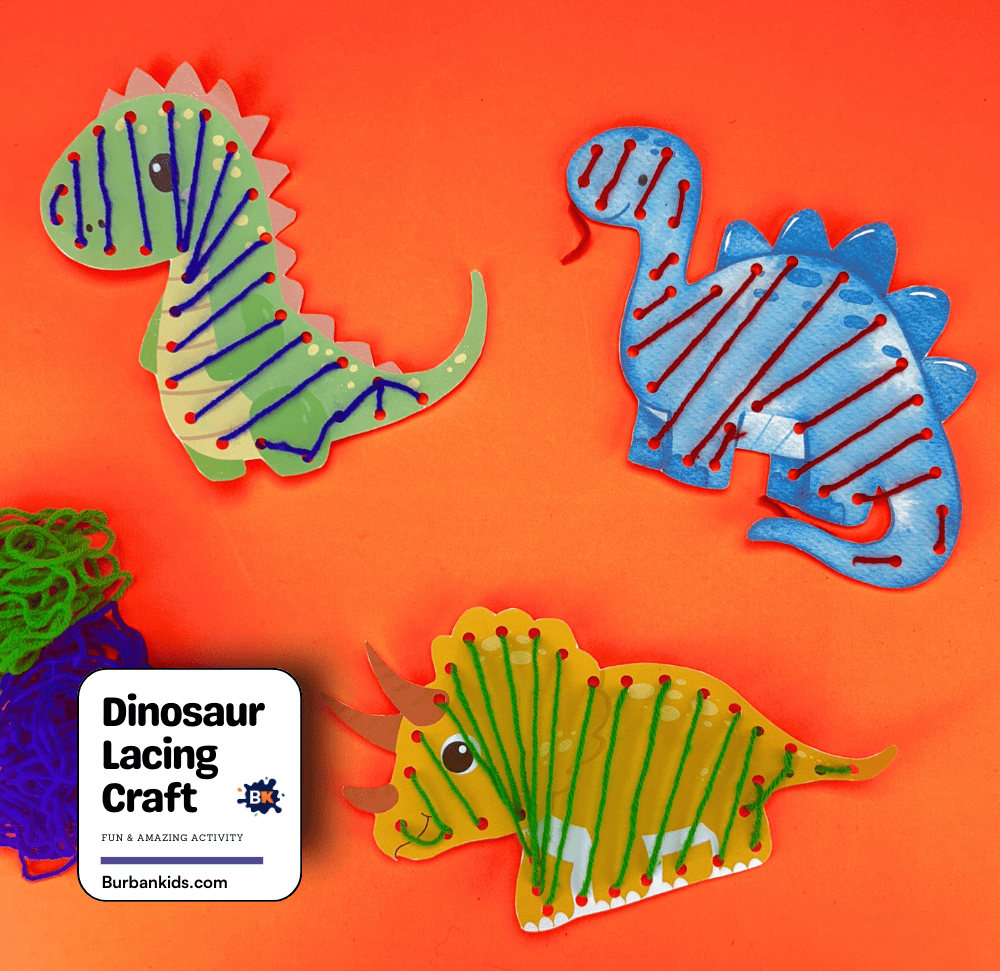 Dinosaur Lacing Craft