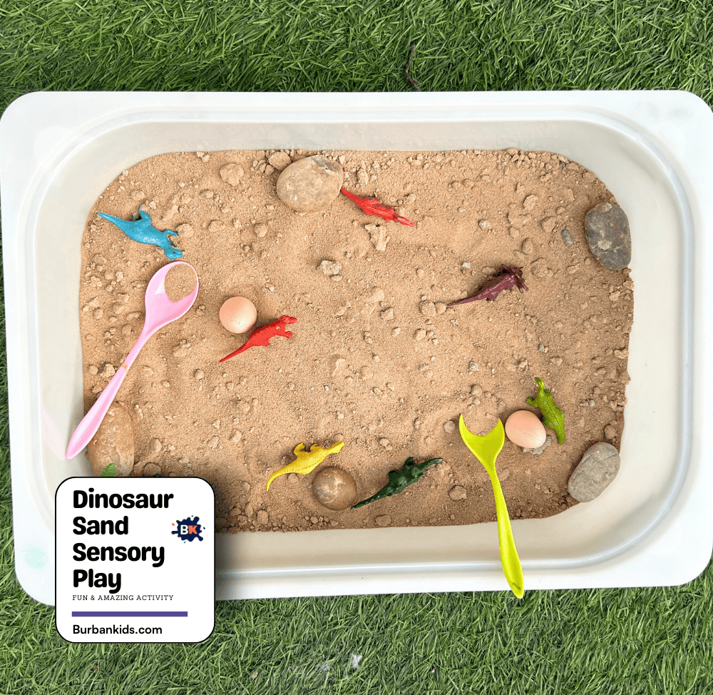 Dinosaur Sand Sensory Play