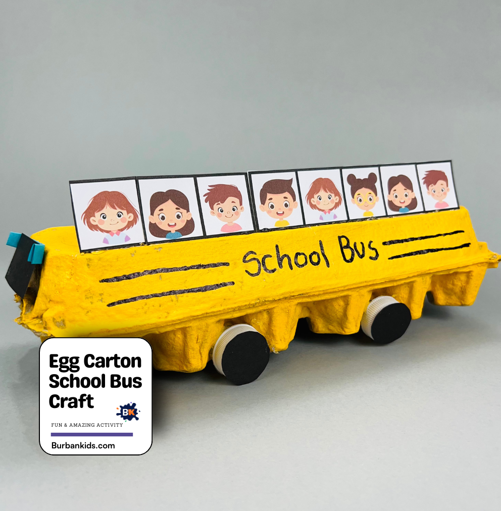 Egg Carton School Bus Craft Egg Carton School Bus Craft