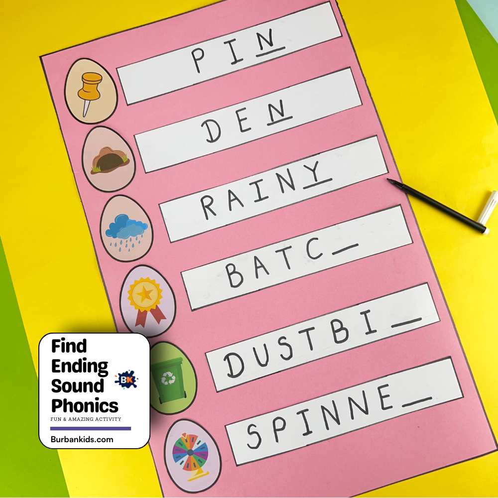 Find Ending Sound Phonics Find Ending Sound Phonics