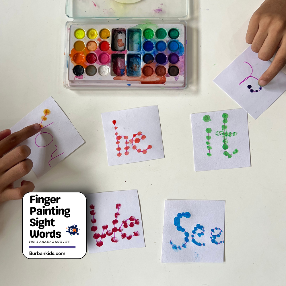 Finger Painting Sight Words Finger Painting Sight Words