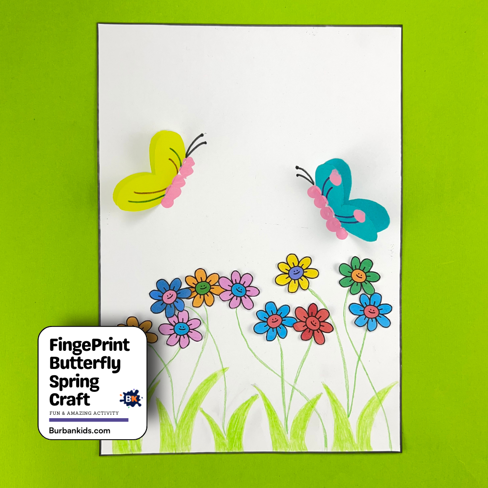 Fingrprint Butterfly Spring Craft Fingrprint Butterfly Spring Craft
