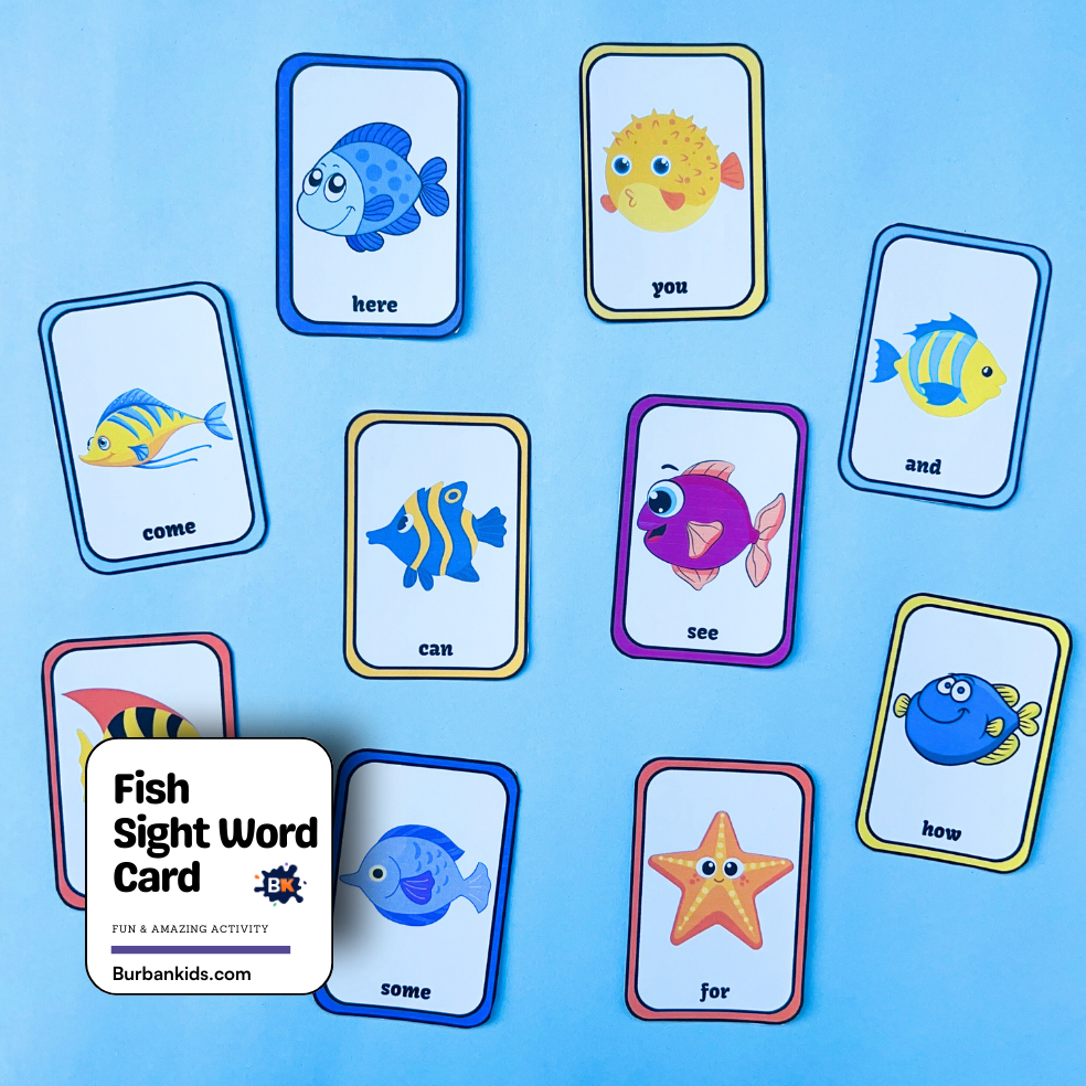 Fish Sight Word Card Fish Sight Word Card