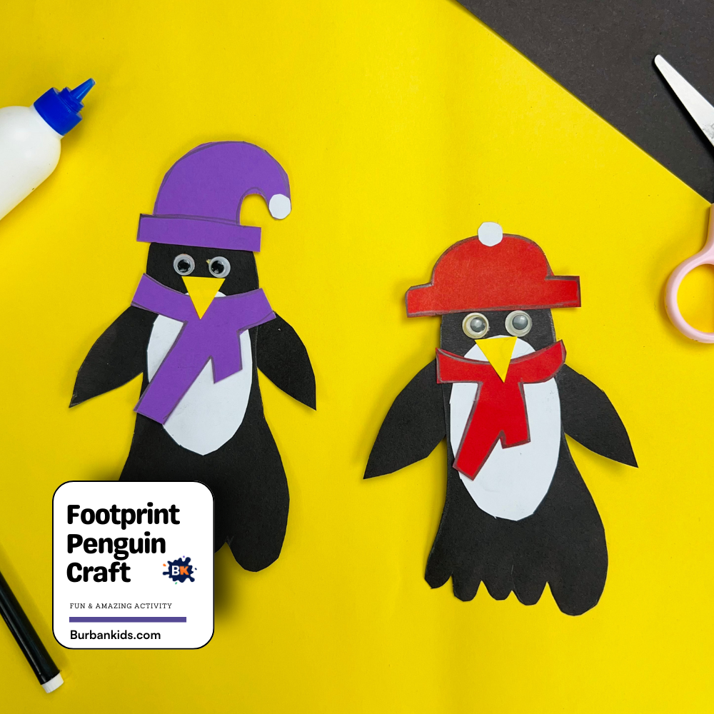 Footprint Penguin Craft Footprint Penguin Craft