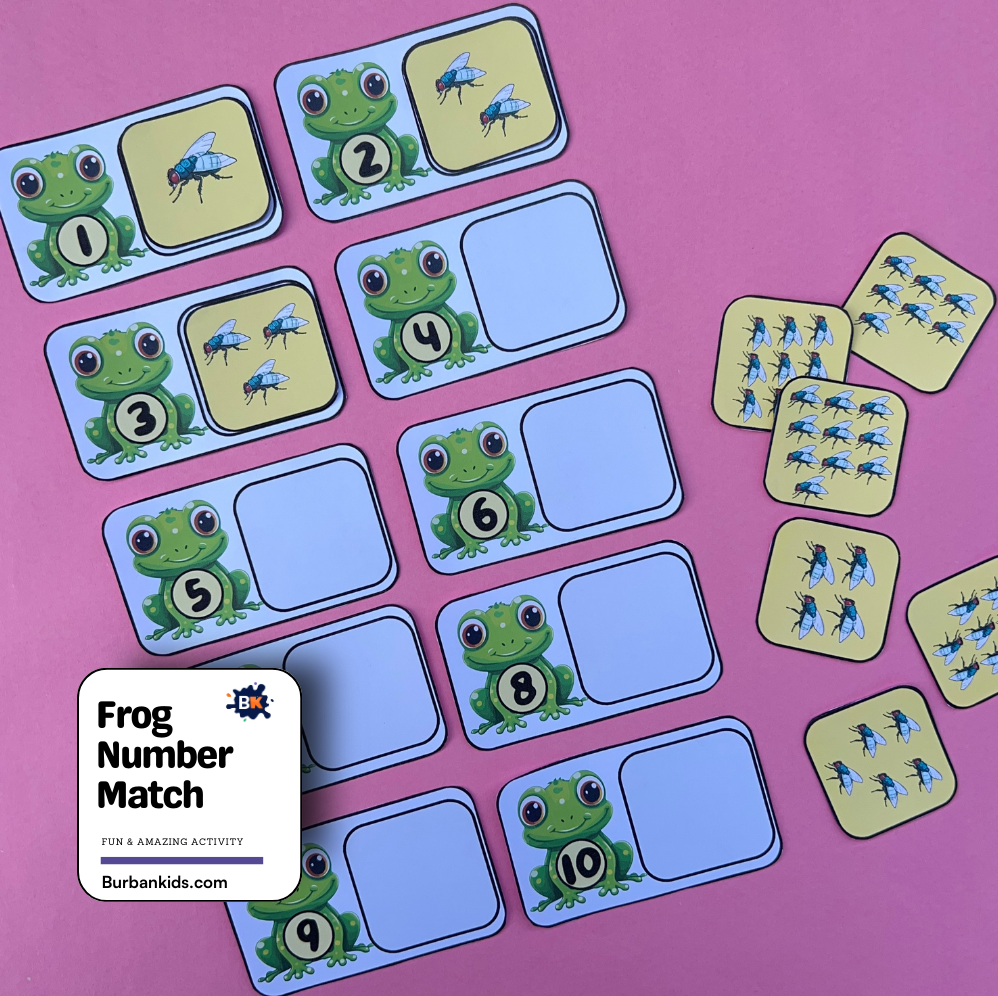 Frog Number Match Frog Number Match