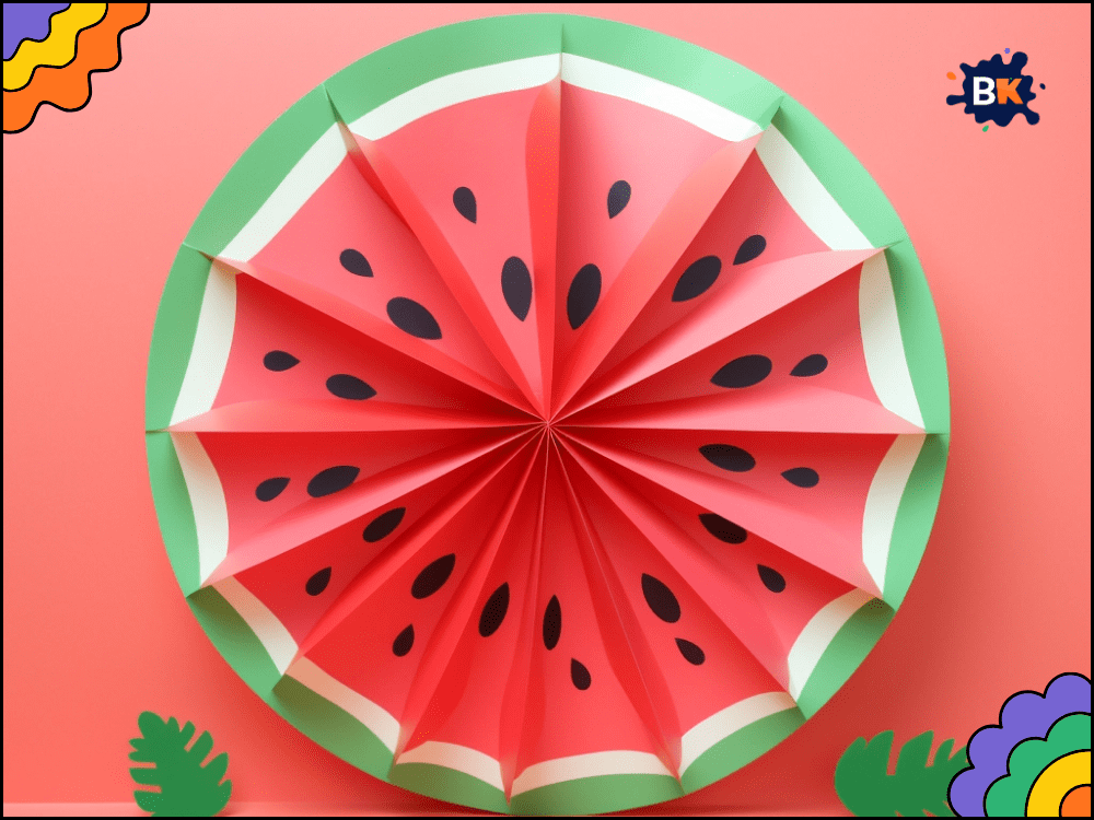Funny Paper Plate Watermelon Making Activity for Kids Funny Paper Plate Watermelon Making Activity for Kids