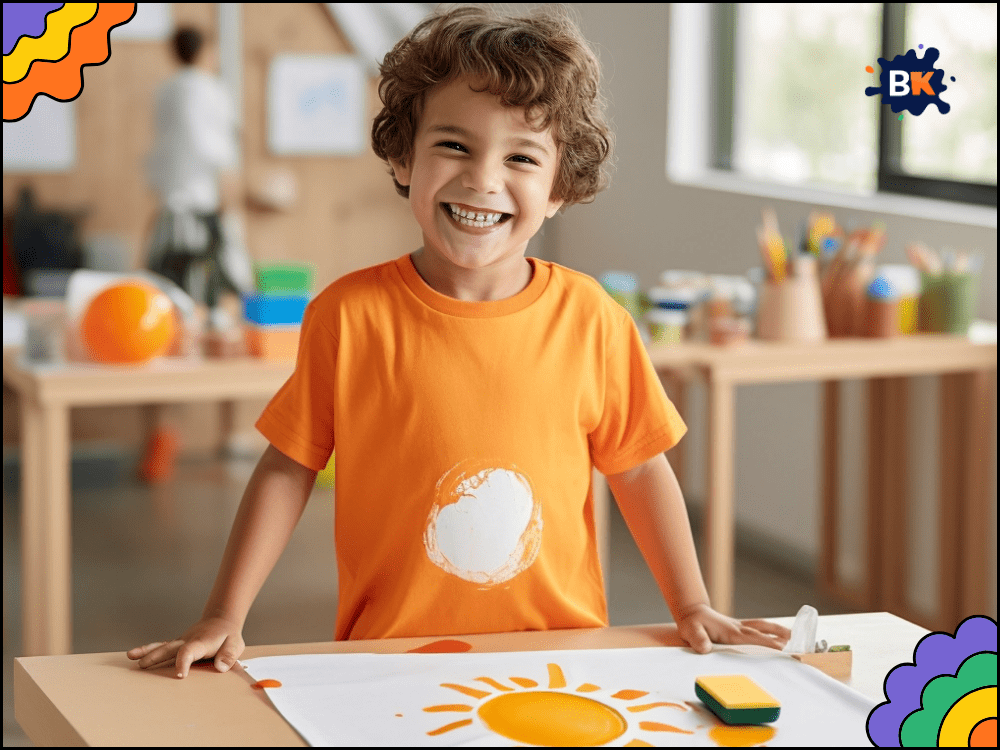 Funny Sponge Painting Activity For Kids Funny Sponge Painting Activity For Kids