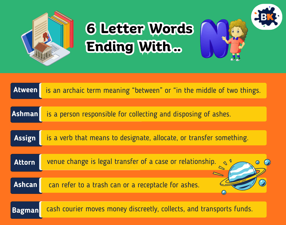Goofy 6 Letter Words Ending With N For Kids Goofy 6 Letter Words Ending With N For Kids